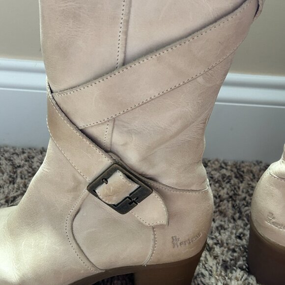 Dr. Martens Cream Heeled Boots - Picture 6 of 16